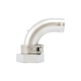 Swienty Edelstahl Winkelstück 90° Überwurfmutter 6/4"