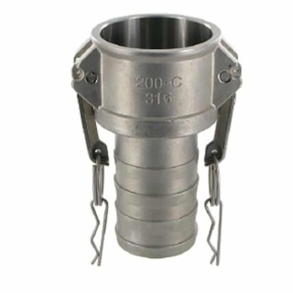 Schnellkupplung Edelstahl Mutterteil Schlauchtülle 63mm Schlauch Ø50mm