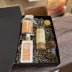 Geschenkbox Goldene Auszeit Innenansicht