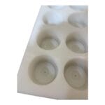 Silikongießform Teelicht mit Ringmuster 10-fach – Bild 4