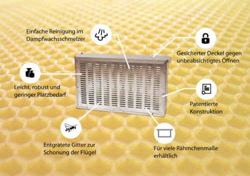 Duplex Wabentasche für Varroa Controller