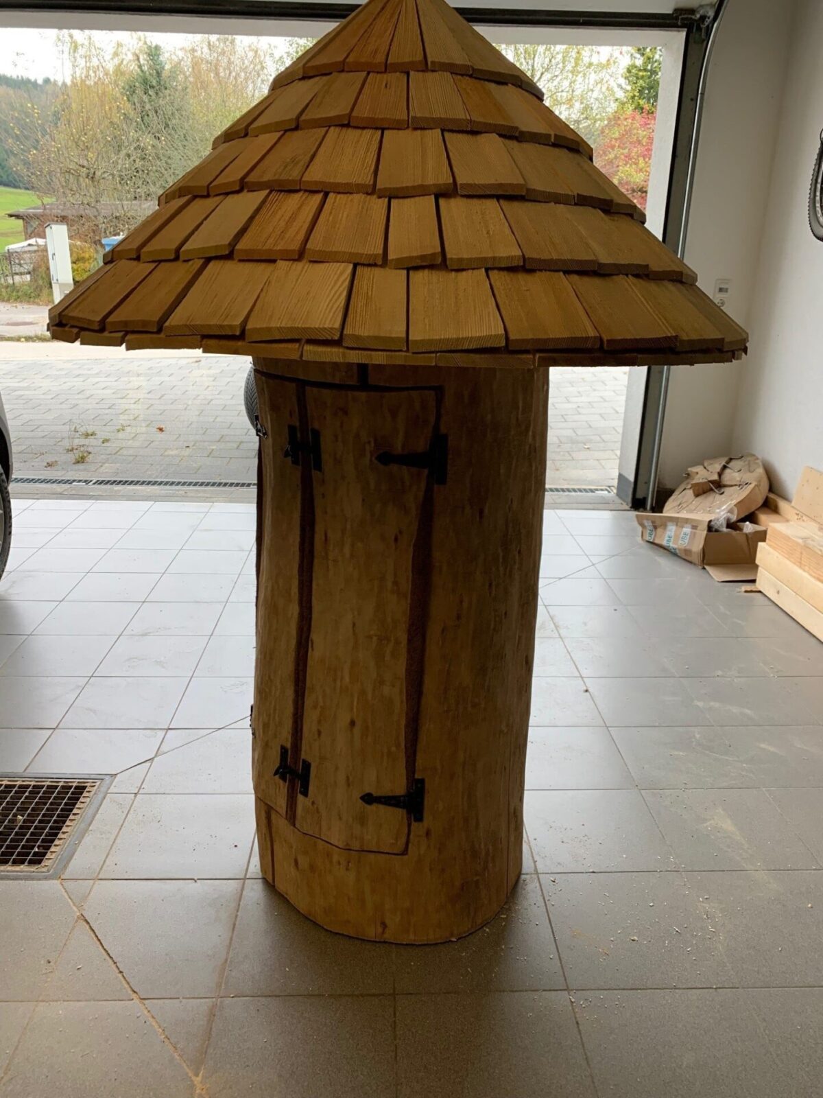 Klotzbeute aus Eichenholz