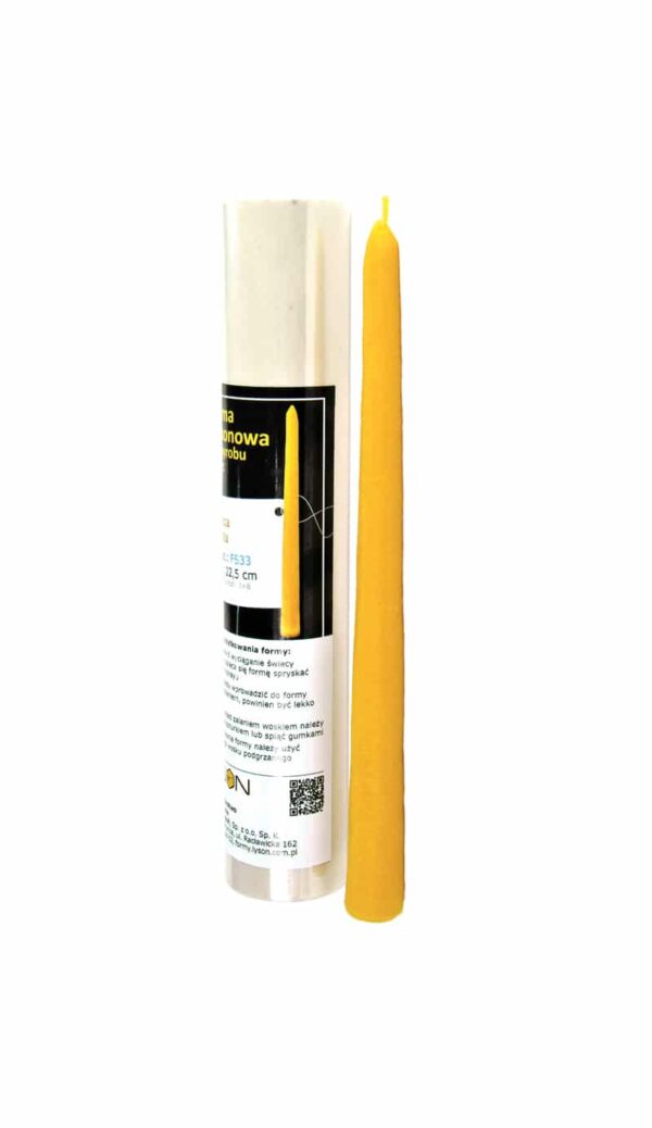 Silikongießform Tischkerze gerade 22,5 cm
