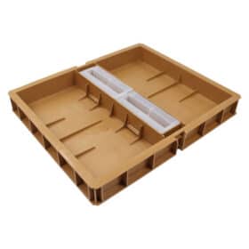 Nicot Futterzarge - 500x430x60 - 7 l - incl. 2 Abdeckungen