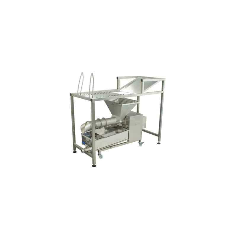 Stainless steel uncapping table with wax extruder