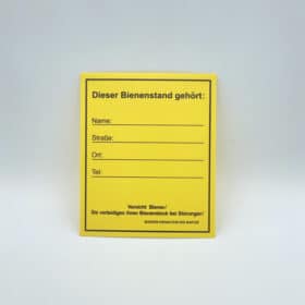 Infoschild "Bienenstand"
