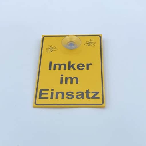 Saugnapfschild Imker im Einsatz