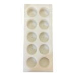 Silikongießform Teelicht glatt 10-fach – Bild 3