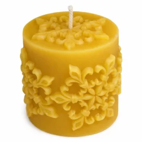 Silikongießform Kerze mit Lilienmotiv Ø: 62mm H: 67 mm - F-GK-19