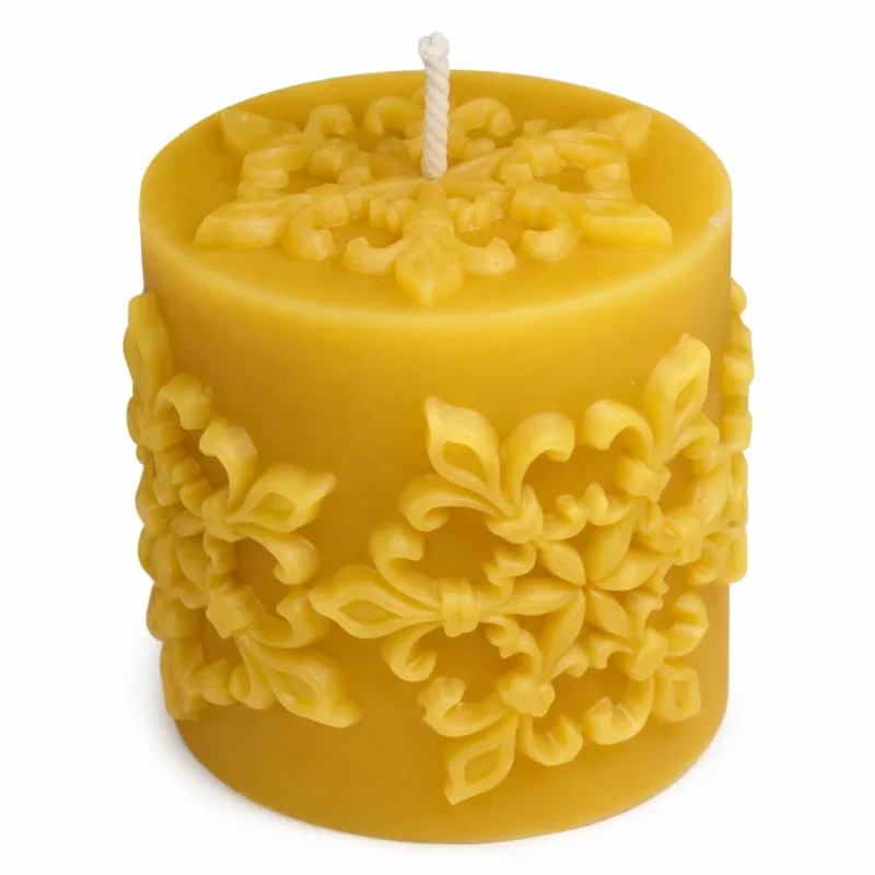 Silikongießform Kerze mit Lilienmotiv Ø: 62mm H: 67 mm - F-GK-19