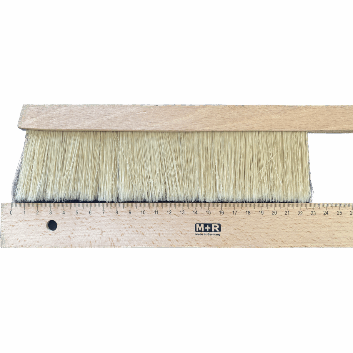 3215 Kombiwerkzeug Naturhaar Bienenbesen mit Stockmeissel Besenbreite 23 cm