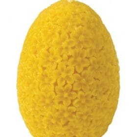 Silikongießform Ei mit Blumenmuster mittel H:8,5cm - FS157