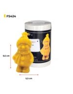 Silikongießform Schneemann mit Mütze - FS424 – Bild 2