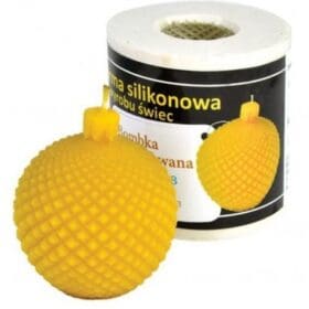 Silikongießform Weihnachtskugel graviert H:5cm - FS08