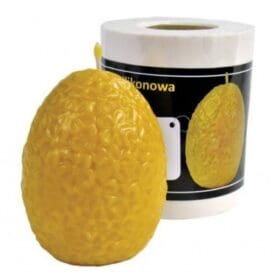 Silikongießform Ei mit Blumenmuster H: 9 cm - FS67