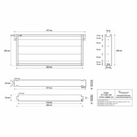 Palette Rähmchen Zander Liebig - gerade - 458x420x220 - 600 Stk. – Bild 2