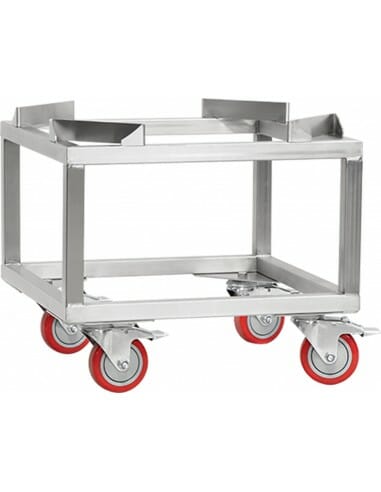 Edelstahl Transportwagen für Behälter ohne Heizung 50l,70l