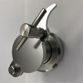 CFM-Quetschhahn 1 1/2" mit DN 40 Kegelstutzen u. Überwurfmutter