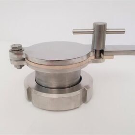 CFM-Quetschhahn 2" mit DN 50 Kegelstutzen u.Überwurfmutter