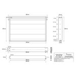 Palette Rähmchen Dadant US  gerade  482x448x285-28 - 400 Stk. – Bild 2