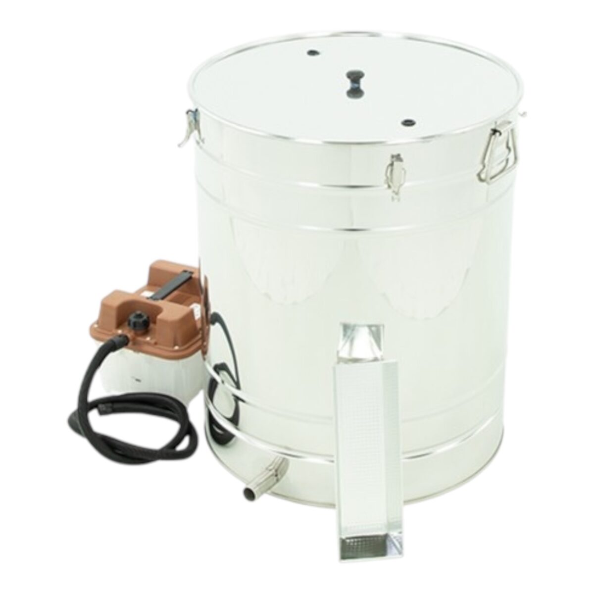 Runder Edelstahl Dampfwachsschmelzer incl. Dampfgenerator