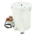 Runder Edelstahl Dampfwachsschmelzer incl. Dampfgenerator