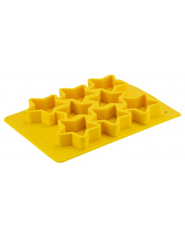 Silikongießform 8x Teelicht Stern - FM022
