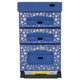 Lyson Hartschaum Dadant Blatt OPTIMA - blau mit Margariten