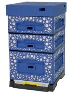 Lyson Hartschaum Dadant Blatt OPTIMA - blau mit Margariten – Bild 2