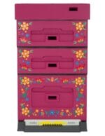 Lyson Hartschaum Dadant Blatt OPTIMA - pink mit Blumen – Bild 3