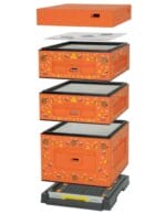 Lyson Hartschaum Dadant Blatt OPTIMA - orange mit Bienen – Bild 3