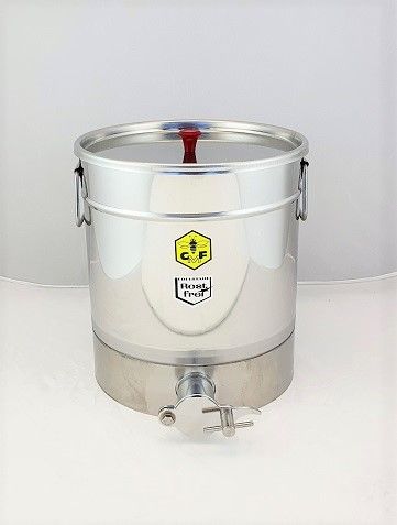 CFM - Abfüllbehälter 32 kg (Auflagedeckel) mit Gewinde Servomechanik
