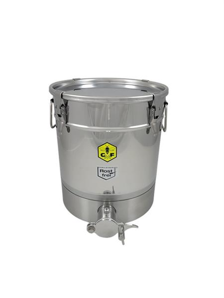 CFM-Abfüllbehälter 32 kg( 4 Spannverschlüsse) mit Gewinde Servomechanik