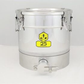 CFM-Abfüllbehälter 25 kg (4 Spannverschlüsse) mit Gewinde Servomechanik