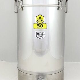 CFM-Abfüllbehälter 50 kg ( 4 Spannverschlüsse) mit Gewinde Servomechanik