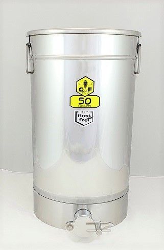 CFM-Abfüllbehälter 50 kg ( Auflagedeckel) mit Gewinde Servomechanik