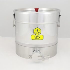 6108 - CFM - Abfüllbehälter 25 kg (Auflagedeckel) mit Gewinde Servomechanik