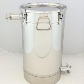 CFM Honigunterstellkanne 50kg mit oberen Hahn und 4 Spannverschlüssen