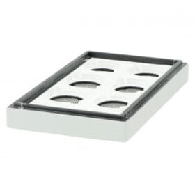 Lyson Zwischendeckel mit Lüftungsöffnungen grau für Ablegerkasten