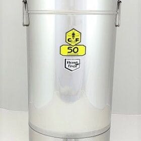 CFM - Abfüllbehälter 50 kg (Auflagedeckel) mit Gewinde Servomechanik