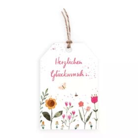 Geschenkanhänger Herzlichen Glückwunsch