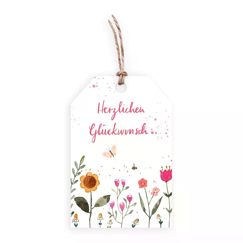 Geschenkanhänger Herzlichen Glückwunsch