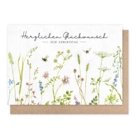 Klappkarte Herzlichen Glückwunsch Geburtstag