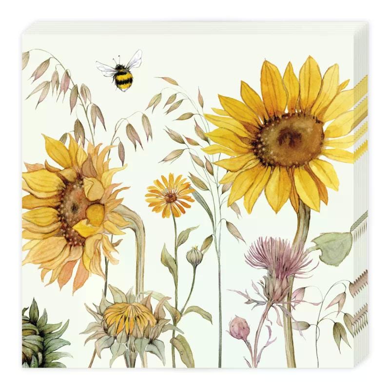 Serviette Sonnenblumen