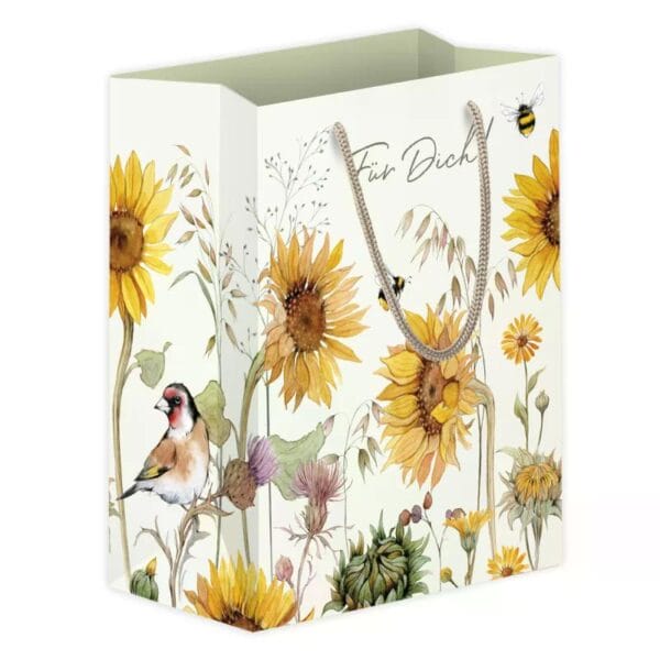Geschenktasche Sonnenblumen