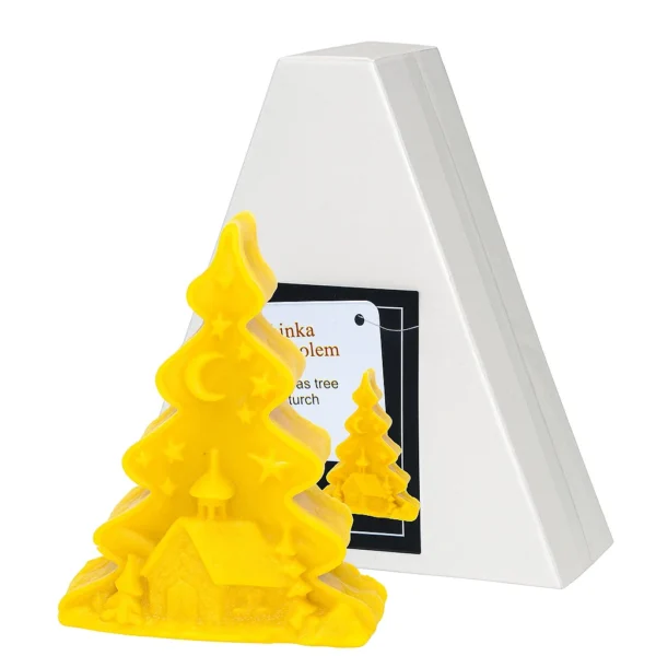 Silikongießform Weihnachtsbaum mit Kirche 95mm H:120mm - FS429