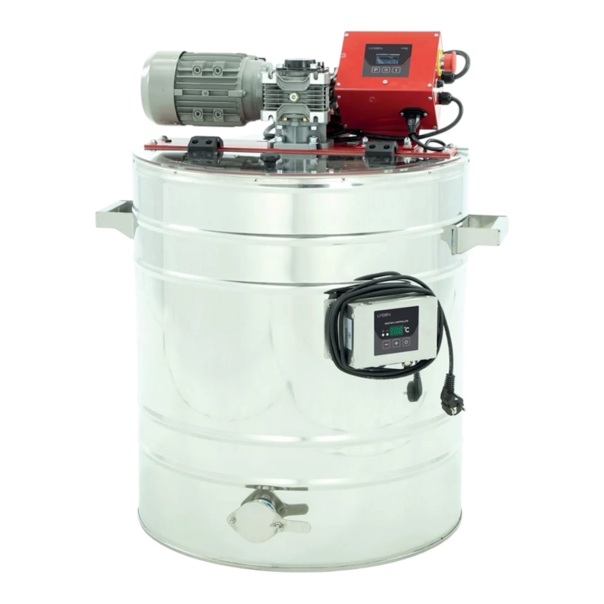 Lyson 70l Edelstahl Cremehonigrührwerk Heizung – 400V Lyson 70l Edelstahl Cremehonigrührwerk Heizung – 400V