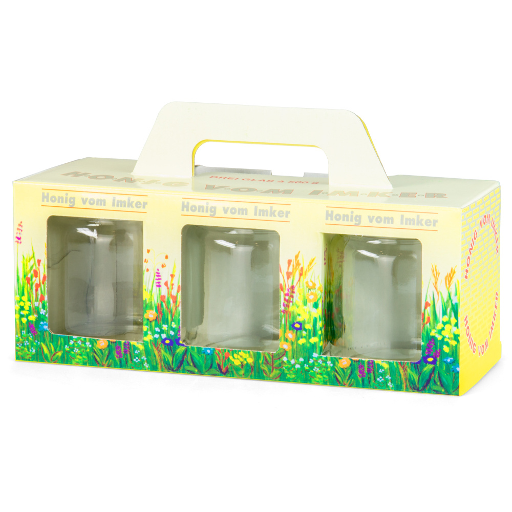 Geschenkkarton Blumenwiese 3 x 500 g Geschenkkarton Blumenwiese 3 x 500 g